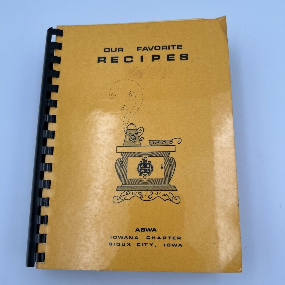 ABWA Our Favorite Recipes Cookbook 1983 Recipe Book 520 pages - w/Nancy Reagan